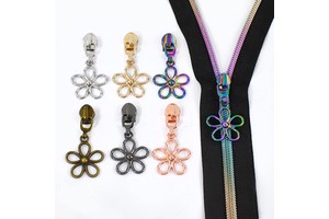 Deepeel ZT028 5# Garment Hardware Bag Zinc Zipper Pull Accessories Clothes Nylon Zipper Slider