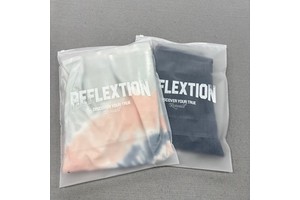Custom Printed Logo Tshirt Ziplock Bags for Clothes Clear Poly Zipper Slider Clothing Bag Eco Plastic Swimwear Bag Packaging