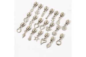 Zinc Alloy Custom Pull Decorative Plating Zipper Slider Zipper Puller