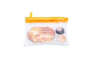 Custom Transparent PVC Slider Zip Lock Bags Frosted EVA Zipper Packaging Bag With Logo