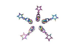 Customized Plating Colorful Size 5 Metal Zipper Sliders for Bags