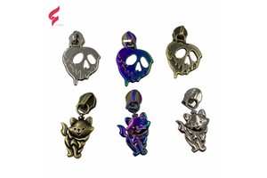 Fast Delivery Decoration 5# Nylon Zipper Puller Make Custom Different Shape with Your Own logo Zipper Pulls for Clothing/bag