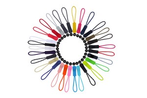 Wholesale Custom Factory Direct Backpack Accessories Zipper Sliders Plastic Zipper Sliders Colored Rope Silicone Zipper Sliders