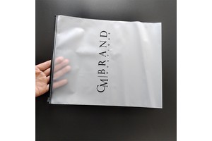 Zipper Pouch Storage Bags for Clothes T-Shirts Swimwear Shoes Custom Logo Frosted Surface for Industrial Use-Screen Printing