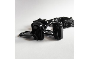 High Quality Metal Zipper Puller Double Way Zipper Slider Outdoor Bags Track Two Sided Gold Slider Two-side Rotary Zipper Slider