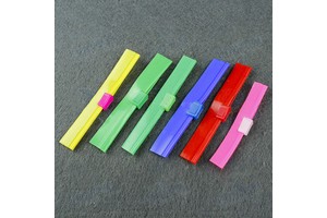 Manufacturers Low Price High Output PVC Clip-on Slider Zipper for PVC Flat Stationery Bags