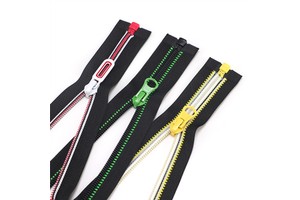 Manufacturer Custom White Nylon Tape Roll 3 Slider Puller #3 Yard Long Chain Head and Sliders Open-End Zipper Type