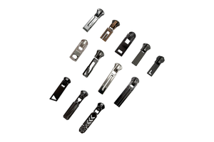 Auto Lock Head Zipper Slider Manufacturer Supply Plated Metal Pull and Puller for Nylon Zipper