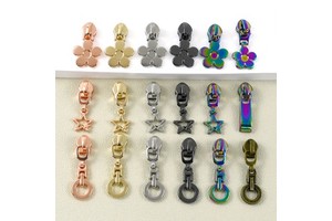 Meetee ZT199-12 5# Bag Repair Kit DIY Garment Sewing Accessories Luggage Handbag Zips Head Nylon Zippers Puller Zipper Sliders