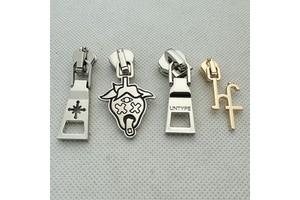 Neostar Competitive Price Custom Golden Color Cheap Metal Zipper Pull for Fabric / Shoe / Bags