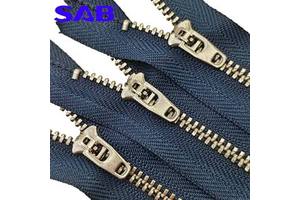 For SAB Aluminum Y Tooth Metal Closed End Pants Jacket with Self-Locking Zipper