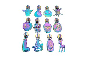 High Quality Customized Rose Gold Puller for Garment and Bags Zinc Alloy Handbag Zipper Slider