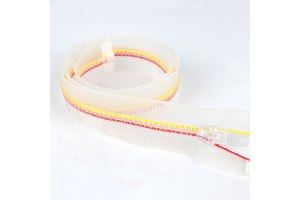 Fashion #5 Precision Crafted Nylon Transparent Zipper with Slider for Bag & Luggage & Clothing Making