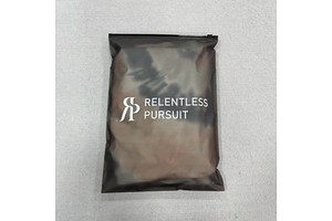 Reusable Clothing Packaging Bag Custom Printed, Printing Black Frosted Zipper Bag Black Clear Garment Plastic Bags With Logo