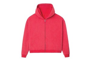 Custom 100% Cotton Oversized Heavyweight Hoodies Men Oversized Drop Shoulder Vintage Wash Double Slider Zipper Hoodie For Men's