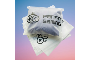 Custom Printed Logo T-shirts & Hoodies Resealable Matte Frosted Zipper Bags for Clothing Packaging-Use for Socks & Shoes