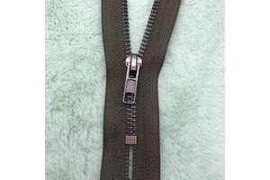 Antique Silver 5# CLOSED-END Metal Zipper Smooth and Lag-Free Factory Direct Sales