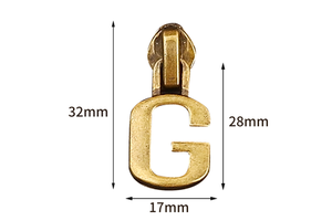 Antique Brass Non-Lock Zipper Slider with Metal Zipper Head for Leather Zippers