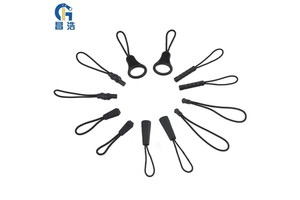 Hot Sale Custom Nylon Plastic & Reusable Silicone Zipper Pullers Lengthened Rope Pullers Zipper Sliders