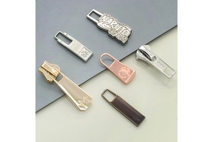 Wholesale Handbag China Logo Boot Personalized Gold Zipper Custom Slider Metal Zip Puller