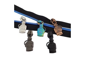 Luxury #5 Red Bronze Zipper Pull Custom Nylon Zipper Slider Head Metal Zipper Puller for Jacket