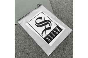 Custom Matte Frosted Biodegradable Plastic Packaging Zipper Bags T Shirt Swimwear Zip Lock Clothing Bags With Logo