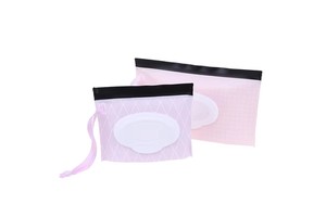 Wholesale EVA Travel Clutch Dispenser Bag Hand Face Wet Wipe Pouch Box for Outdoor Wet Tissue Wipes Packaging Printing Products