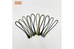 Premium Customizable Outdoor Gear Accessory Durable Silicone Zipper Pull Cord Adjustable Fastener High-End Drawstring Sliders