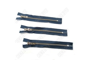 Fashionable and Durable 5# Zips Metal Zipper Closed Stock Platinum Tooth Metal Zip
