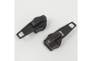 Wholesale Custom 7# DA Pull Zipper Slider Durable Metal Design for Nylon Zipper