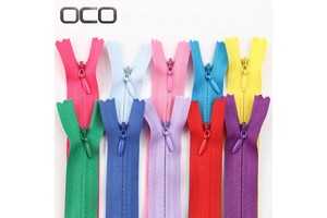 Quick Shipment Colorful Zipper Reversible Cremallera Sorok Concealed Long Roll Nylon Invisible Zipper for Dress Swimsuit Pillow