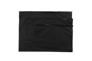 Customized Recyclable Black Color Zipper Bag Slider Zipper Lock Self Sealing Black Color Plastic Packaging Bag