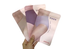 Custom Printed LOW MOQ Garment Underwear Underpants Safety Pants Yoga Clothes Plastic Packaging Bag with Zipper