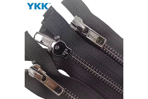 For 6 Inch #5 Heavy Duty Brass Open-End Auto Lock Slider Zipper Black Gold Metal for Bags Garments Shoes