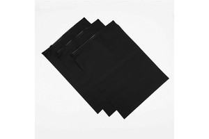 Customized Recyclable Black Color Zipper Bag Matte Self Sealing Black Color Slider Packaging Bag For Clothing