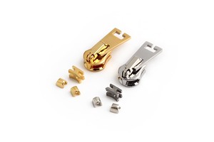 High Quality Metal Zipper Slider Lockable Zipper Puller Custom Logo Metal Zipper Puller for Bag Accessories