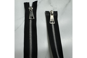 Wholesale No.5 Double Open End Y Teeth Zipper Double Puller Aluminium Metal Used for Clothes