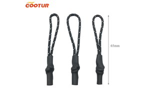 Custom Multi-Style PP Zipper Head with Rope Design Plastic Zipper Puller for Bags and Apparel Accessories Manufacturing