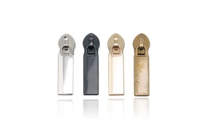 Custom Logo Plating Gold Gunmetal Color Zinc Alloy Metal Zipper Slider for Handbag Purse Manufacturer's High Quality Puller