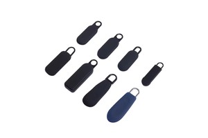 TPU Plastic Zipper Puller Dropping Glue Injection Molded Logo Heavy Duty Luggage Zipper Head Nylon Zipper Slider