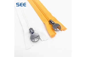 China Hot Sale Plastic Nylon Zippers Two-way Separator Eco-Friendly OEKO-TEX Certified Custom Color 200m/Yard for Garment Sewing