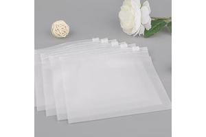 Custom Frosted Ziplock Plastic Slider Zipper Bag for Apparel & Clothing Packaging for Shoes & Socks PE Material