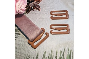 Stainless Steel 10-20mm Hook Pattern Bra Ring and Slider Sexy Underwear Accessories with Shoulder Strap Hook and Ring