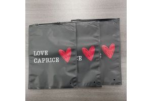 Custom Printed Transparent PE & PVC Zip Lock Clothing Bags Slider Frosted Zipper Plastic Packaging for Clothes Garment