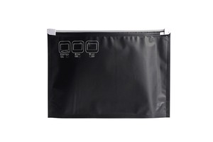 Custom Resealable Cr Sachet Stand up Pouch Packaging Zip Lock Mylar Bags with Slider Matte Black Package