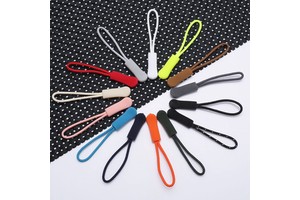 Custom Eco-Friendly Silicone Zipper Pullers Colorful Clothing Accessories for Shoes Plastic Zipper Sliders with Custom Design