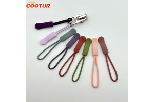Custom PP Material Plastic Zipper Puller with Textured Design Durable Cord Zipper Head for Bags and Apparel Accessories