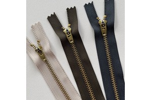 4 # Bras Metal Zipper for Trouser Placket Custom Metal Zipper for Jean Autolock Slider Zipper