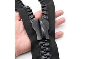 YYX Black Large Teeth Plastic Zipper #20 #30 Heavy Duty Resin Zipper for Jackets Boat Tent Eco-friendly Zipper
