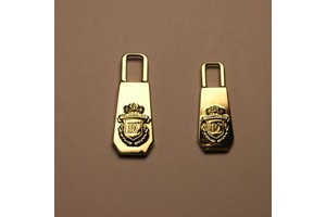 High Quality Custom Design Logo Zipper Pull Metal Engraving with Eco-Friendly Electroplating Brand LOGO Zipper Sliders